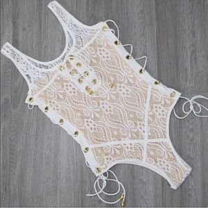 Swim - ❗️SALE ❗️White Lace One Piece Swim - ❗️SALE ❗️White Lace One Piece